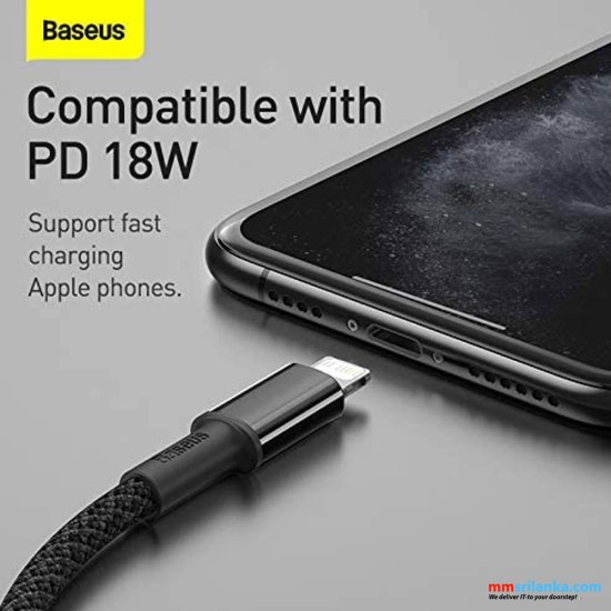 Baseus High Density Braided Fast Charging Data Cable Type-C to  iP PD 20W 2m